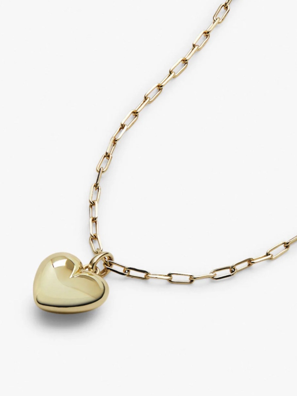 Ana Luisa Lev Puffed Heart Necklace